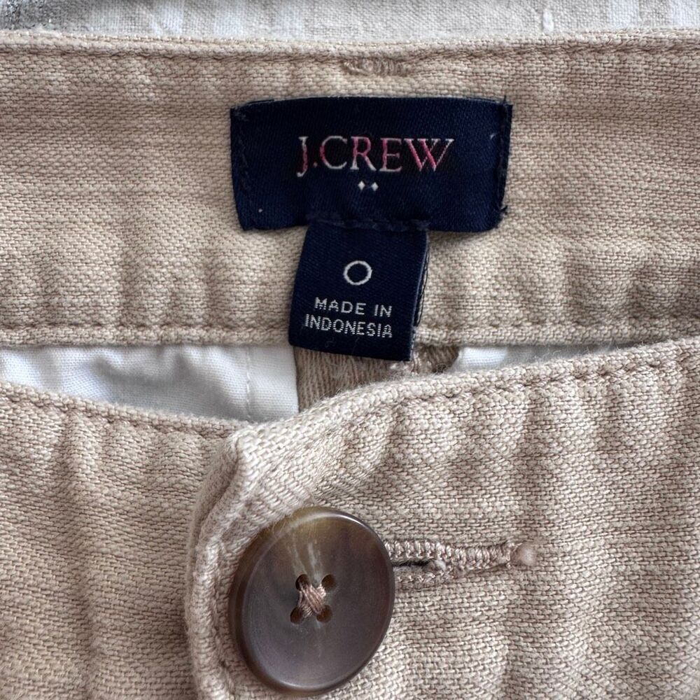 J. Crew Factory Women’s Chino Pants 0 Khaki Casual - Picture 7 of 7